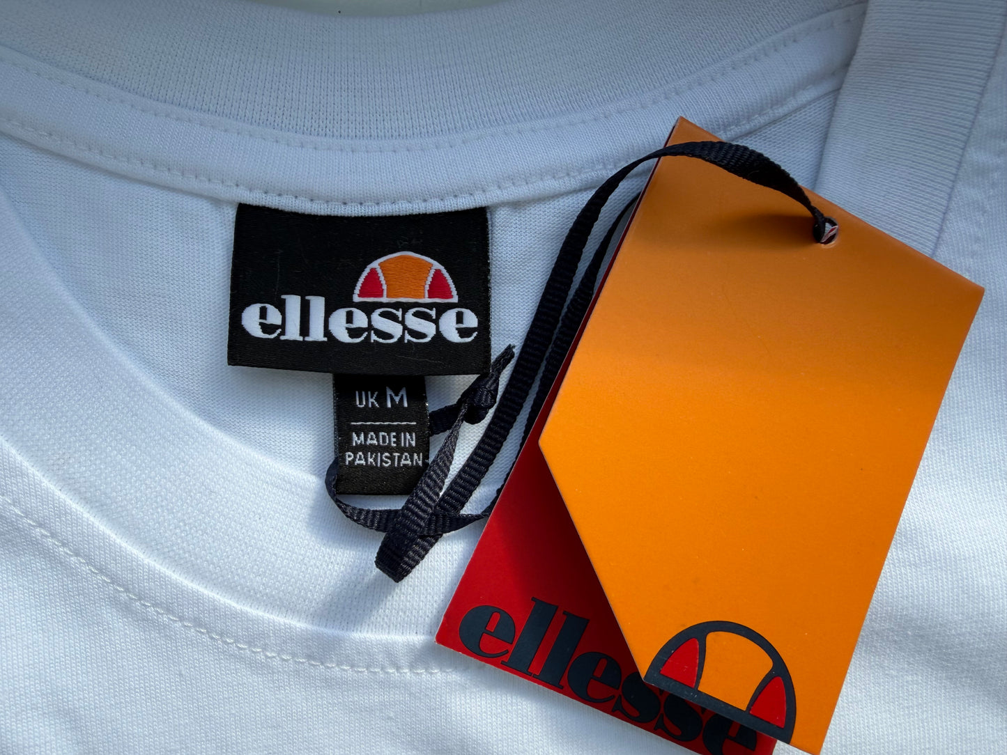 Ellesse Fuenti T-Shirt Herren Baumwoll-Shirt mit Logo Sport-Shirt SHP16469 Grau oder Weiß