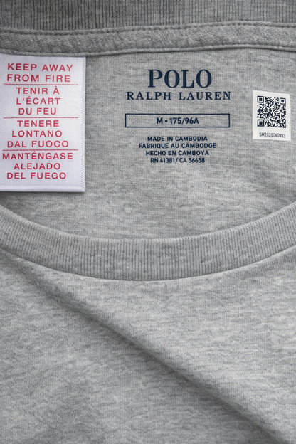 Polo Ralph Lauren Longsleeve Langarmshirt Baumwolle vers. Farben / weiß und grau