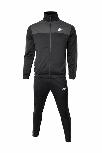 Nike Trainingsanzug Schwarz Grau Jacke und Hose Fitnessmode Gr. S