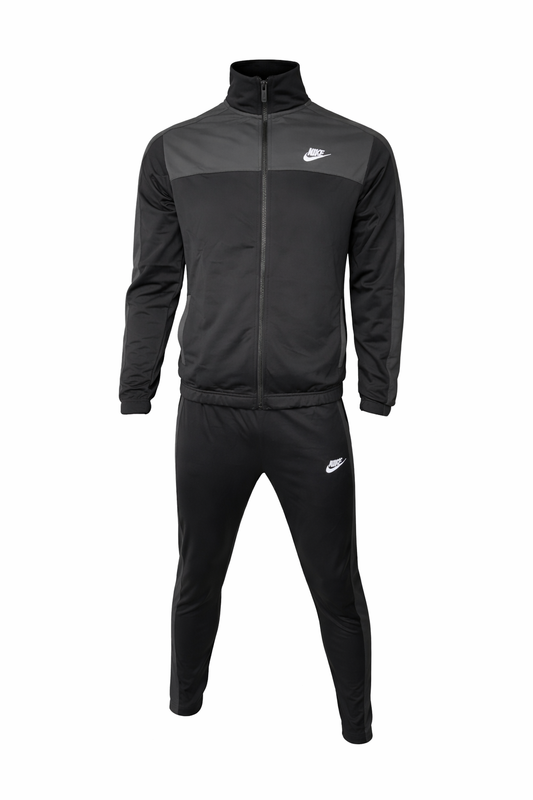 Nike Trainingsanzug Schwarz Grau Jacke und Hose Fitnessmode Gr. S