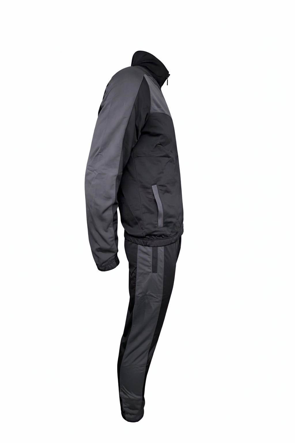 Nike Trainingsanzug Schwarz Grau Jacke und Hose Fitnessmode Gr. S