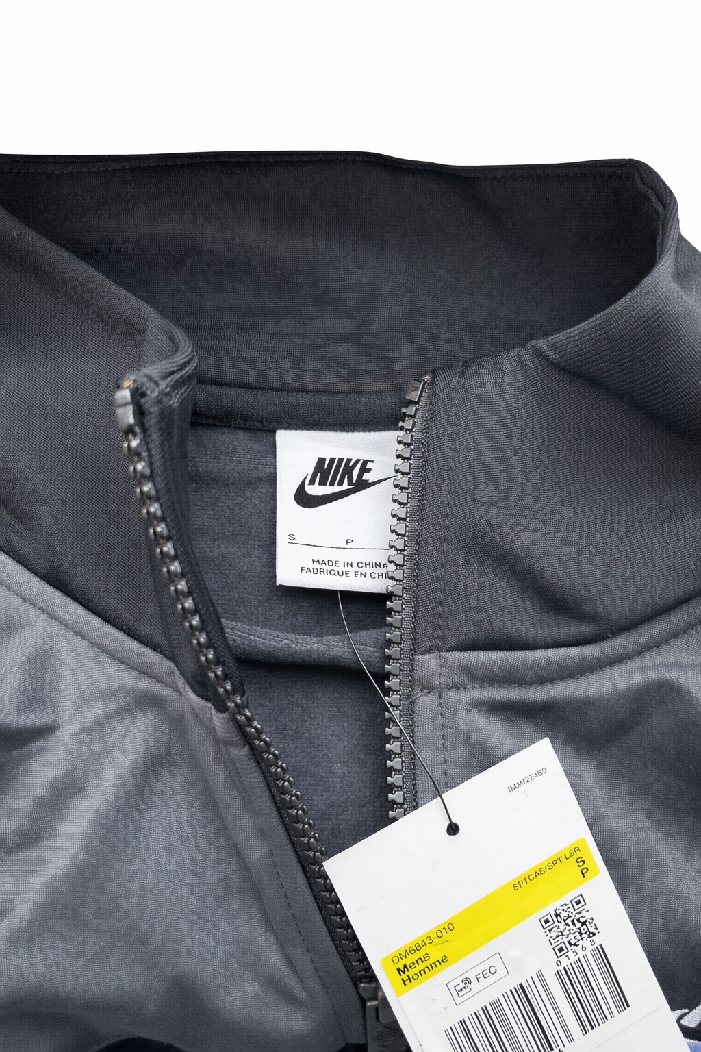 Nike Trainingsanzug Schwarz Grau Jacke und Hose Fitnessmode Gr. S