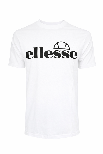 Ellesse Fuenti T-Shirt Herren Baumwoll-Shirt mit Logo Sport-Shirt SHP16469 Grau oder Weiß