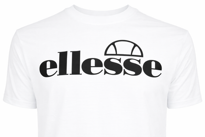 Ellesse Fuenti T-Shirt Herren Baumwoll-Shirt mit Logo Sport-Shirt SHP16469 Grau oder Weiß