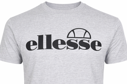 Ellesse Fuenti T-Shirt Herren Baumwoll-Shirt mit Logo Sport-Shirt SHP16469 Grau oder Weiß
